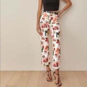 Never Worn Reformation Comic High Rise Straight Jeans